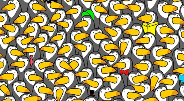 Encuentra al pingüino escondido entre los tucanes.