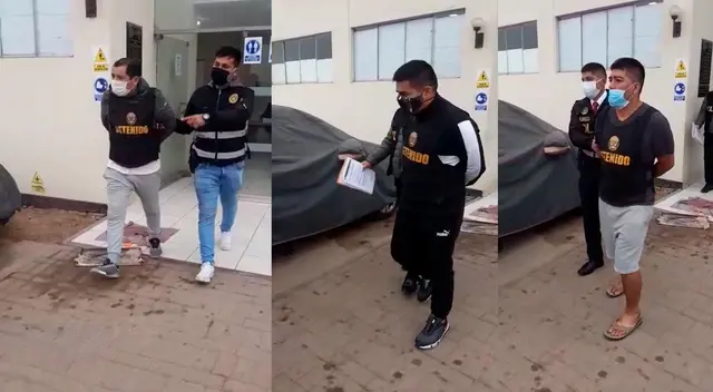 Los detenidos entre ellos padre e hijo Los detenidos entre ellos padre e hijo