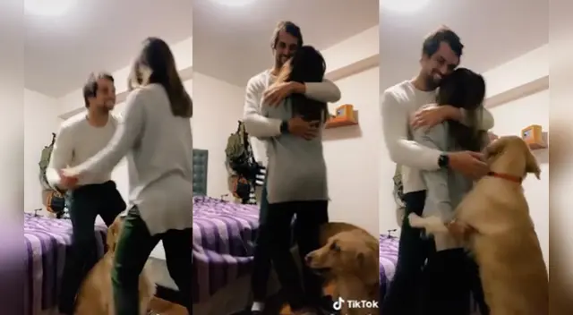 La divertida escena causó sensación en las redes sociales. La divertida escena causó sensación en las redes sociales.