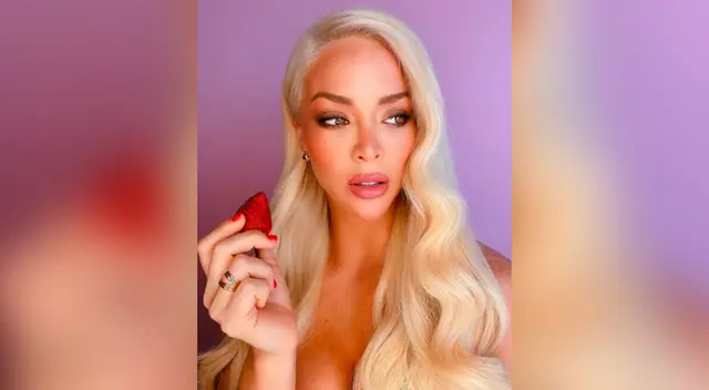 La conductora Sheyla Rojas no le gustó que le mostraran su antes y después, evidenciando su gran cambio físico.