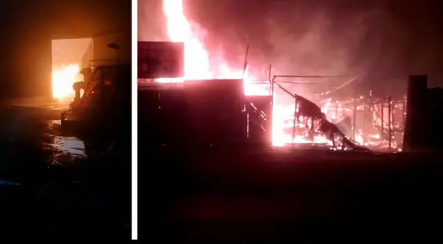 Incendio consumió el 80 % del mercado. Incendio consumió el 80 % del mercado.