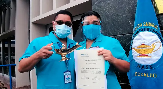 Enfermeros recibieron reconocimiento por su labor. Enfermeros recibieron reconocimiento por su labor.