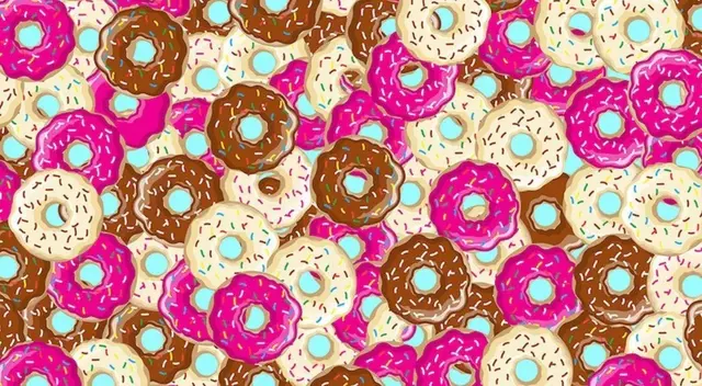 Encuentra las tres donas con chispas escondidas en la imagen viral. Encuentra las tres donas con chispas escondidas en la imagen viral.