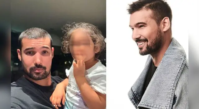 Ezio Oliva feliz por quedarse en casa con su hija mientras su esposa va al trabajo.