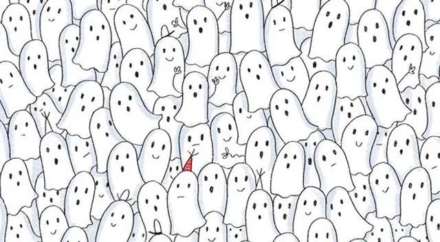 Encuentra a la foca que está escondida entre los fantasmas Encuentra a la foca que está escondida entre los fantasmas