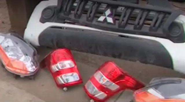 Desmantelan vehículo de Sedapal.