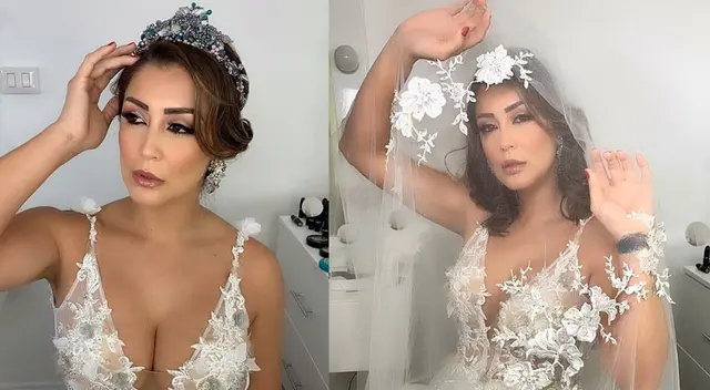 Karla Tarazona volvió a vestir de blanco. Karla Tarazona volvió a vestir de blanco.