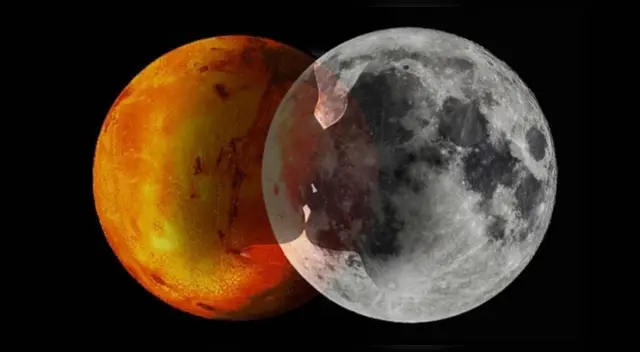 Mira los horarios del 'beso' entre la Luna y Marte en Perú.