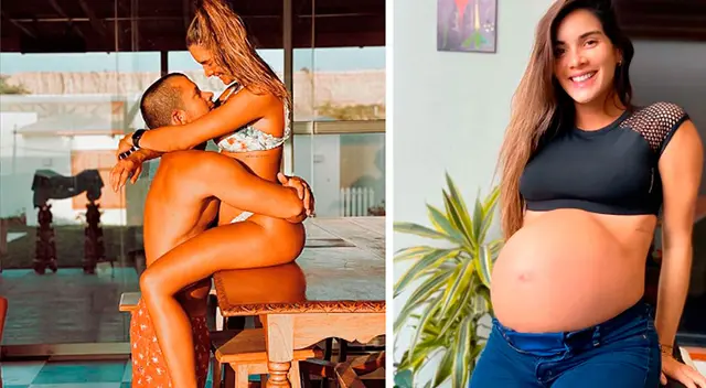 Korina Rivadeneira a poco de dar a luz a su pequeña Lana. Korina Rivadeneira a poco de dar a luz a su pequeña Lana.