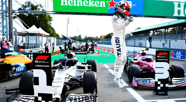 Pierre Gasly consigue su primera victoria en F1. Pierre Gasly consigue su primera victoria en F1.