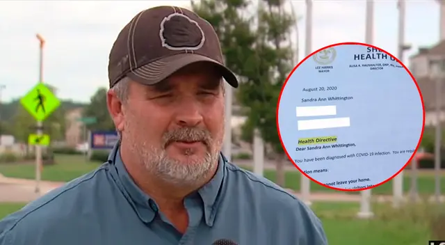 Hijo de la fallecida denunciando la negligencia del Departamento de Salud de los Estados Unidos. Hijo de la fallecida denunciando la negligencia del Departamento de Salud de los Estados Unidos.