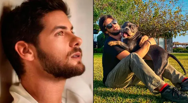 Andrés Wiese comparte tierna foto con su mascota.