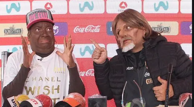 Luis Advíncula y Ricardo Gareca, imitación de El Wasap.