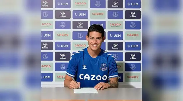 Everton le da la bienvenida a James Rodríguez [VIDEO]