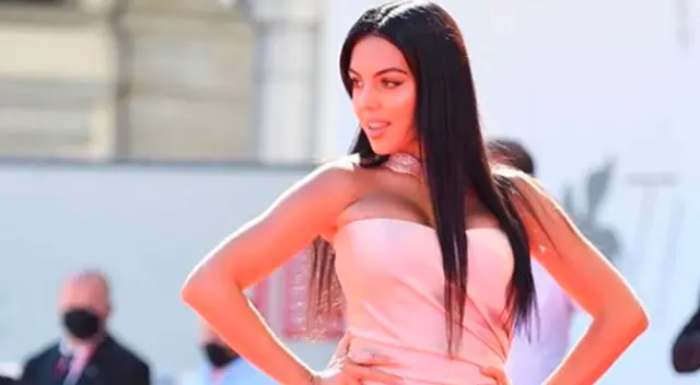 Georgina se lució en el Festival de Venecia.