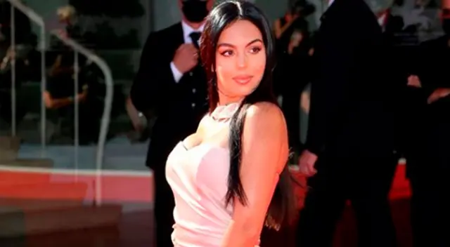 Georgina Rodríguez, una de las figuras en Venecia.