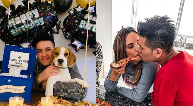 Deyvis Orosco agradeció a su pareja por la sorpresa por su cumpleaños.