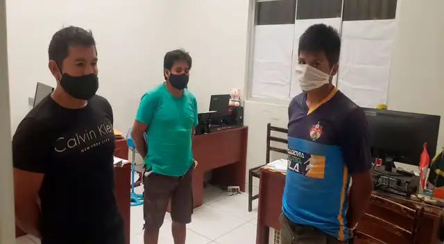 Los detenidos en la dependencia policial