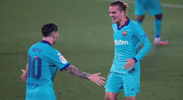 Antoine Griezmann y Lionel Messi son figuras en el Barcelona | Foto: EFE