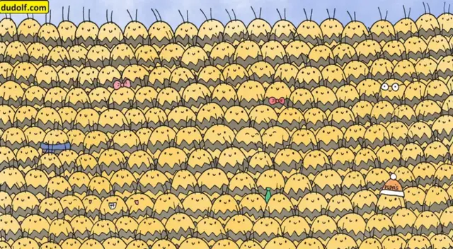 Reto viral: encuentra a la abeja reina escondida.