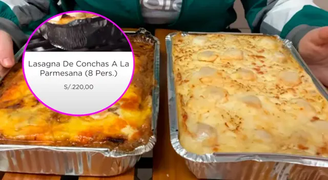Mira aquí cómo luce el plato de lasaña de 220 soles. Mira aquí cómo luce el plato de lasaña de 220 soles.