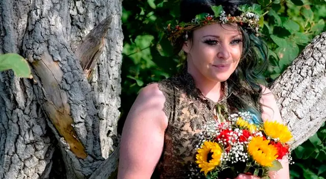 Kate Cunningham el día de su boda en septiembre del año pasado. Kate Cunningham el día de su boda en septiembre del año pasado.