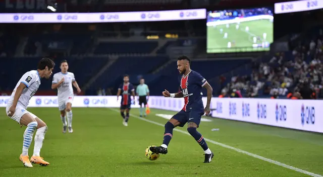 PSG y Marsella disputaron un intenso partido por la Ligue 1 | Foto: @PSG_espanol