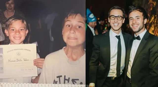 Bruno Ascenzo y Adrián Bello comparten tiernas fotografías de infancia Bruno Ascenzo y Adrián Bello comparten tiernas fotografías de infancia