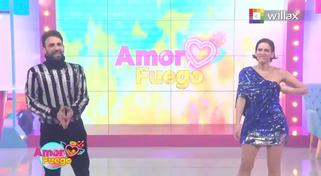 Rodrigo González y Gigi Mitre estrenaron su nuevo programa Amor y fuego por Willax Televisión tras un año alejados de la pantalla chica. Rodrigo González y Gigi Mitre estrenaron su nuevo programa Amor y fuego por Willax Televisión tras un año alejados de la pantalla chica.