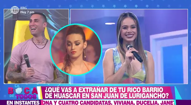 Jossmery Toledo visitó el set de EBT y quedó en medio de un curioso momento entre Angie Arizaga y Jota Benz.