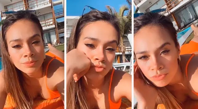 Jossmery Toledo se relaja en las playa de Máncora.