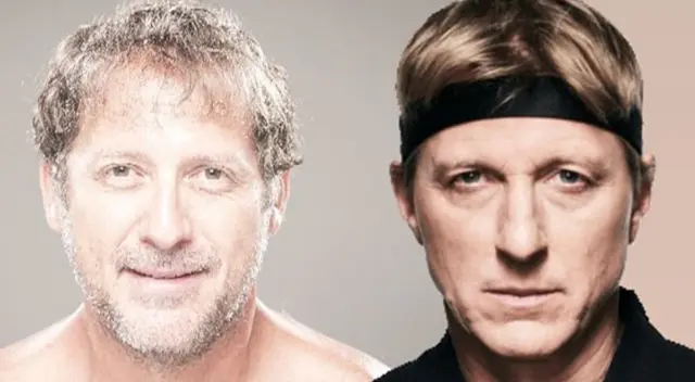 Cibernautas han señalado que el popular 'Johnny' de Cobra Kai, William Zabka, se parece al actor Paul Martin y él reaccionó con una hilarante parodia.