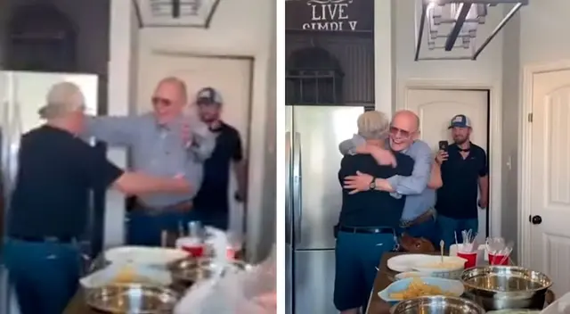 La tierna reacción de un anciano al reencontrarse con su mejor amigo de toda la vida La tierna reacción de un anciano al reencontrarse con su mejor amigo de toda la vida