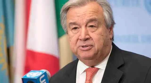 Secretario General de la ONU, António Guterres. Secretario General de la ONU, António Guterres.