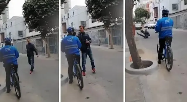 Sujeto, identificado como Ramiro Alonso Dibós, insultó y agredió a Sereno de Miraflores. Sujeto, identificado como Ramiro Alonso Dibós, insultó y agredió a Sereno de Miraflores.