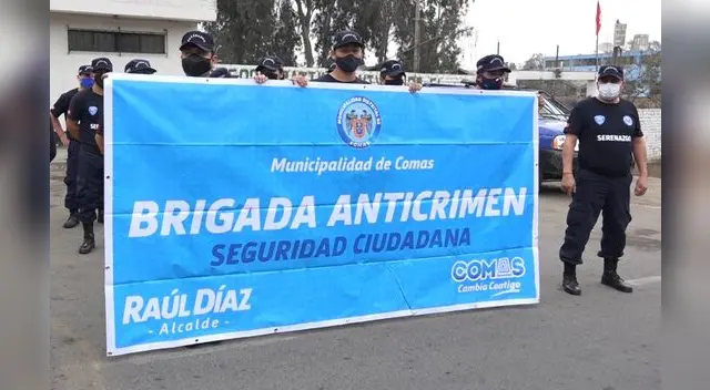 Brigada anticrimen en Comas
