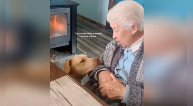 La tierna escena cautivó a los usuarios en las redes sociales.