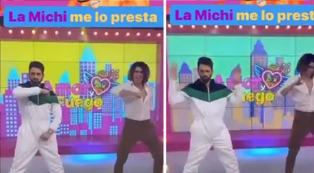 Peluchín baila junto a Giuseppe Benignini.