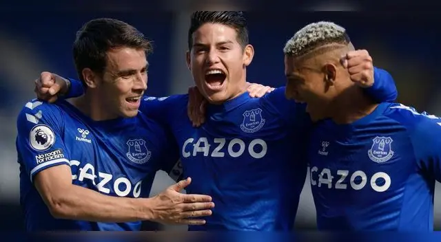 James Rodríguez volvió aparecer en la victoria del Everton.