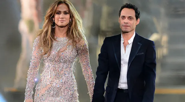Marc Anthony y Jennifer López cuando todo era felicidad.