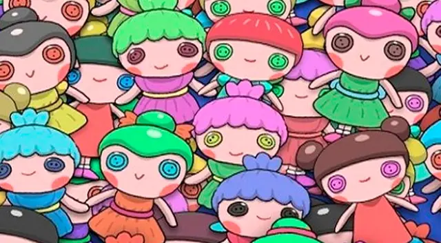 Encuentra a la muñeca que es distinta a las demás