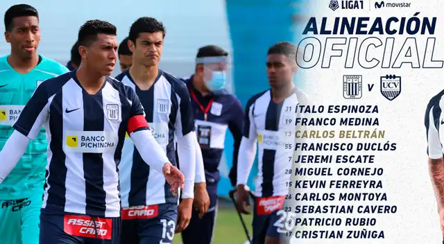 El once de Alianza contra Vallejo.