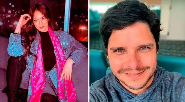 Gian Piero Díaz se divierte con Jazmín Pinedo. Gian Piero Díaz se divierte con Jazmín Pinedo.