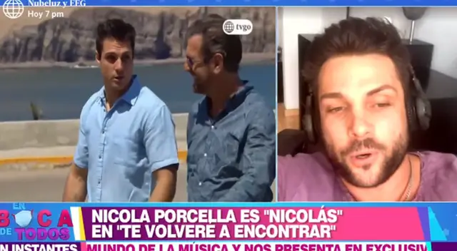 Nicola Porcella celebró el éxito de Te volveré a encontrar en el rating, y recordó lo mucho que se preparó para su participación en la novela.