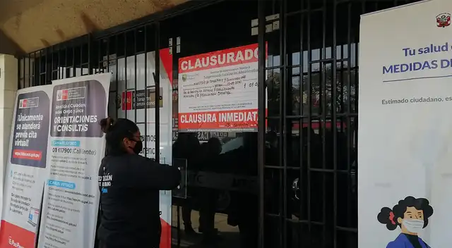 Clausuran local del MTC en Lince. Clausuran local del MTC en Lince.