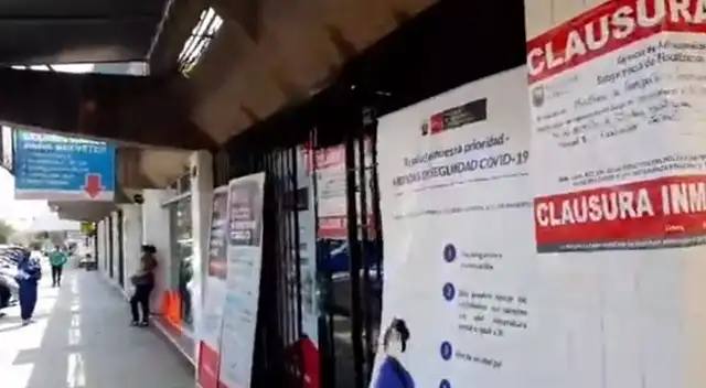 Clausuran local del MTC en Lince. Clausuran local del MTC en Lince.