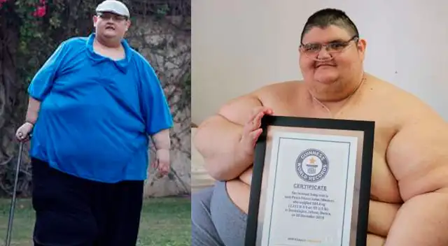 El hombre que obtuvo el récord Guinness al más obeso del mundo venció al COVID-19 El hombre que obtuvo el récord Guinness al más obeso del mundo venció al COVID-19