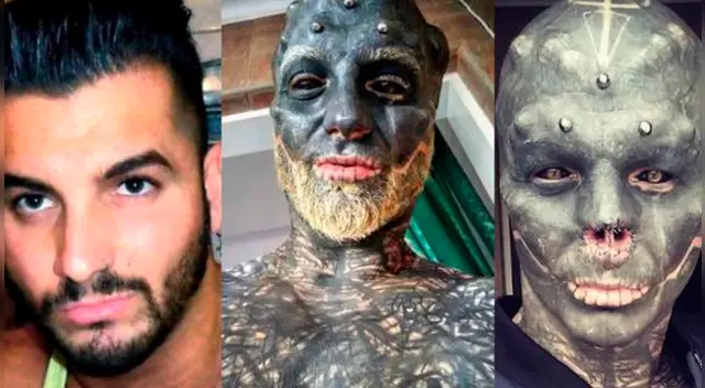 El hombre francés se ha realizado diversas intervenciones quirúrgicas en su lengua, orejas y nariz para ser un alien. El hombre francés se ha realizado diversas intervenciones quirúrgicas en su lengua, orejas y nariz para ser un alien.