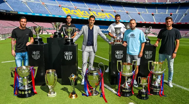 Luis Suárez dejó una huella importante en Barcelona | Foto: @FCBarcelona Luis Suárez dejó una huella importante en Barcelona | Foto: @FCBarcelona