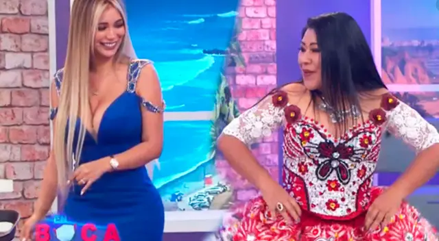 Paula Manzanal recibe clases de huayno en vivo de parte de Fresialinda Paula Manzanal recibe clases de huayno en vivo de parte de Fresialinda